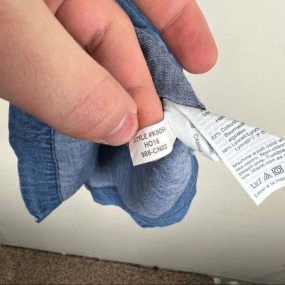 Madewell Denim Wrap Dress Size XXS - Picture 7 of 7